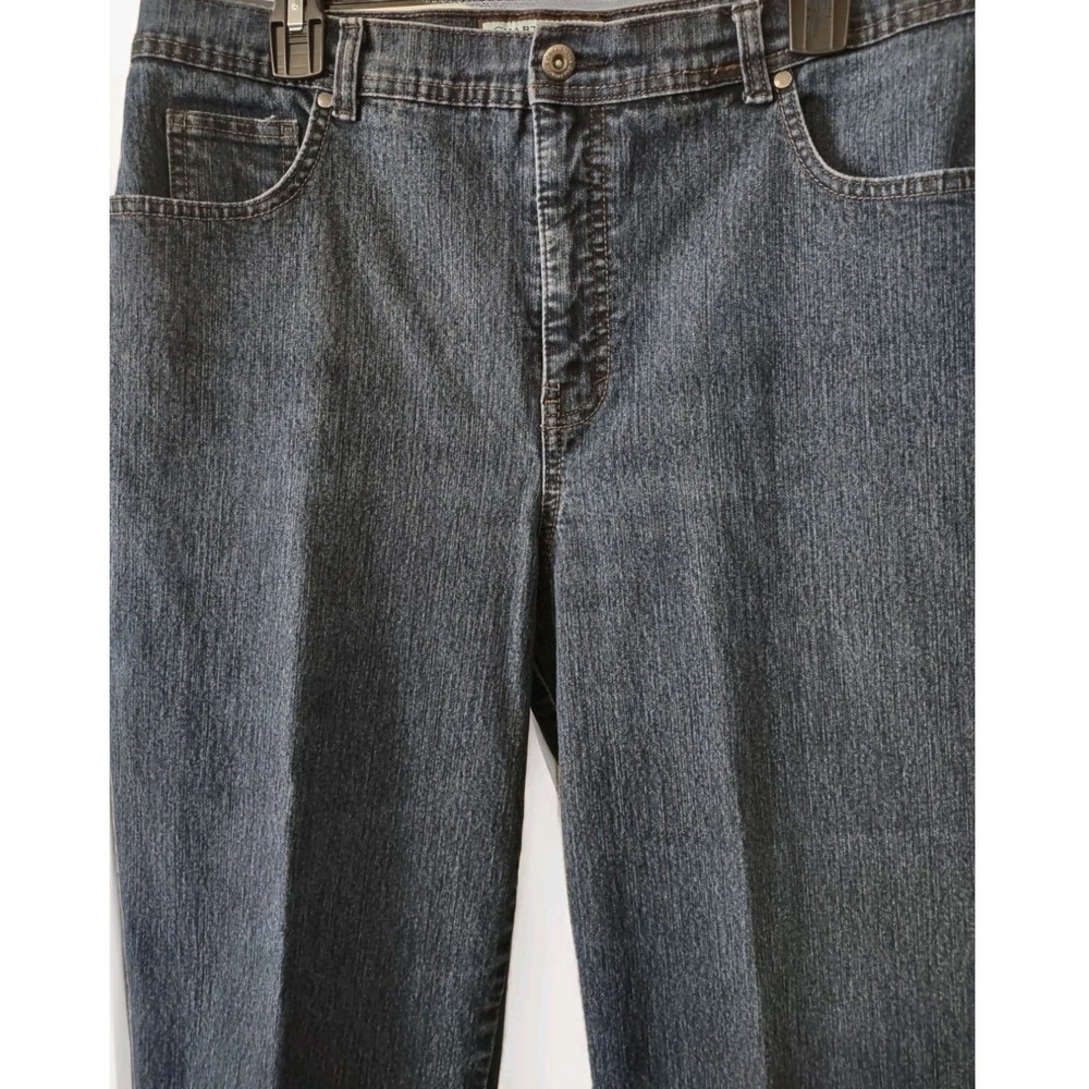 Charter Club Jeans 16 Womens Norm Core Dark Wash Straight Leg‎ Denim Pants Blue - Picture 3 of 9